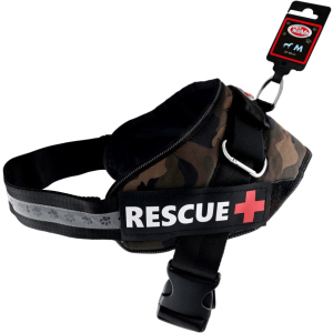 Шлея усиленная Pet Nova Rescue+ M 55-65 см Камуфляжная (HA-RESCUE-CAMUFLAGE-M) (5903031442342) лучшая модель в Житомире