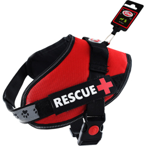 Шлея усиленная Pet Nova Rescue+ S 45-55 см Красная (HA-RESCUE-RE-S) (5903031442212) ТОП в Житомире