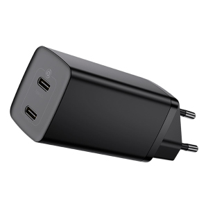 Зарядное сетевое Baseus (CCGAN2L-E01) GaN2 Lite Quick Charger C+C 65W Чёрный лучшая модель в Житомире