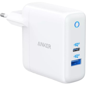 Зарядний пристрій Anker PowerPort PD+ 2 – 20W 1xPD & 15W 1xUSB White (A2636G21) рейтинг