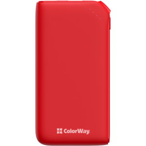 УМБ ColorWay 10000 mAh Soft touch 18W Red (CW-PB100LPE3RD-PD) ТОП в Житомирі