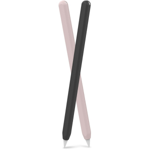 Силіконові чохли AhaStyle для Apple Pencil 2 комплект 2 шт Чорний, рожевий (AHA-01650-BNP) краща модель в Житомирі