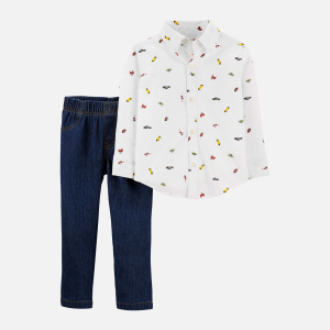 хороша модель Костюм (сорочка + джинси) Carters 17877610 80 см 969 PRT Print (192136011644)