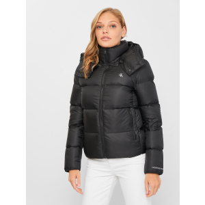 Пуховик Calvin Klein Jeans Shiny Down Short Puffer Jacket J20J217280-BEH XS Black (8719854547815) лучшая модель в Житомире