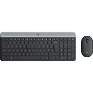 Комплект (клавіатура, миша) Logitech MK470 Wireless Slim Graphite (920-009206) в Житомирі