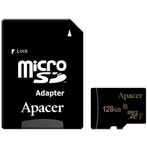 Apacer microSDXC 128GB UHS-I U1 + SD adapter (AP128GMCSX10U5-R) ТОП в Житомире