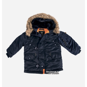 Зимняя куртка Alpha Industries Youth N-3B 86 см (2T) Replica Blue (640631761958) надежный