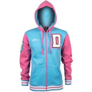 Толстовка JINX Overwatch Zip Up Hoodie - D.Va Varsity Blue/Pink, M