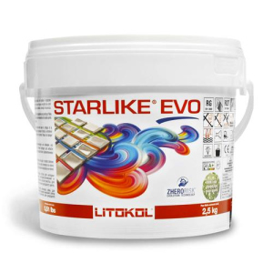 Клей-затирка Litokol STARLIKE EVO 110/2.5кг Сірий перламутр ТОП в Житомирі