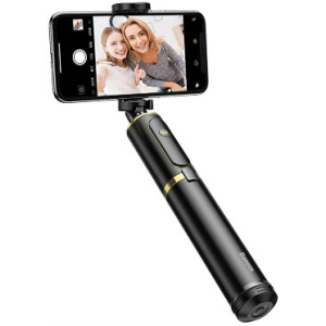 Монопод для селфи Baseus Fully Folding Selfie Stick Gold+black ТОП в Житомире