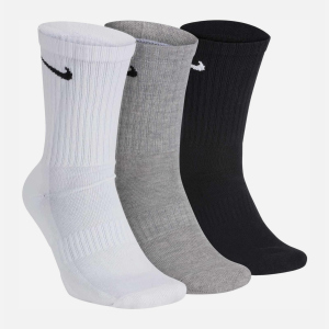 Набор носков Nike U Nk Everyday Cush Crew 3Pr SX7664-901 34-36 (S) 3 пары Черный/Белый/Серый (888407233906) лучшая модель в Житомире