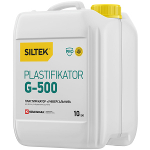 Пластифікатор універсальний Siltek Plastifikator G-500 для бетону та будівельних розчинів 10 л (Е32736)