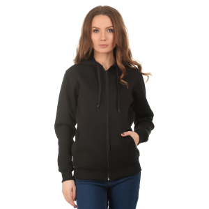 Худі Rozetka Premium Zip Thru Hooded Sweat 062034 XXL Чорне (6203409400015) ТОП в Житомирі