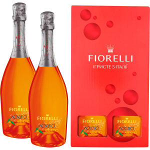 купить Подарочный набор игристых коктейлей Fiorelli Moscato Mandarino оранжевый сладкий 0.75 л 6.5% + Fiorelli Moscato Mandarino оранжевый сладкий 0.75 л 6.5% (0733102570279)