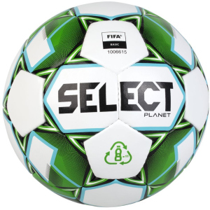 Мяч тренировочный Select Planet FIFA (928) №5 Бело-зеленый (5703543286928) лучшая модель в Житомире