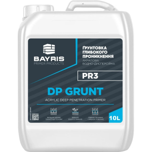 Грунтовка глибокого проникнення Dp Grunt Pr3 Bayris 10 кг краща модель в Житомирі