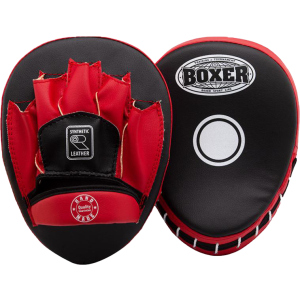 Лапи боксерські гнуті Boxer Чорно-червоні (2011-01R) в Житомирі