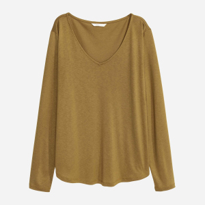 Лонгслив H&M XAZ155824IASK S Оливковый (DD8000001347663) рейтинг