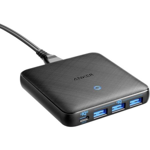 Сетевое зарядное Anker PowerPort Atom III Slim 4 - 65W 3&1xUSB-C PIQ3.0 Black ТОП в Житомире