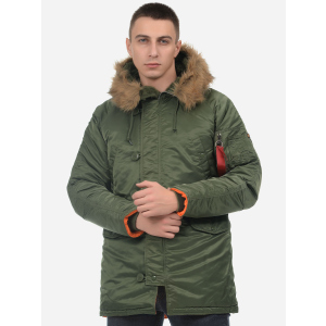 Парку Alpha Industries Slim Fit N-3B Parka 5XL Sage/Orange ТОП в Житомирі