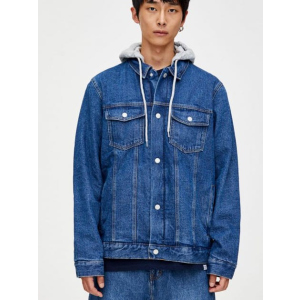 Джинсова куртка Pull & Bear 9716/500/400 L Синя джинс (09716500400042) ТОП в Житомирі