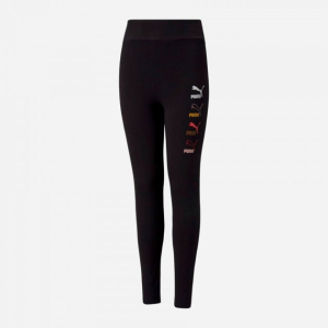 Спортивные леггинсы детские Puma Classics Graphics Leggings 58929101 116 см Black (4063699366389) лучшая модель в Житомире