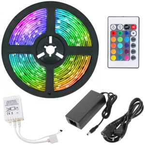 Світлодіодна стрічка UFT RGB LED LS02 5м з пультом ДУ блоком живлення та контролером в Житомирі