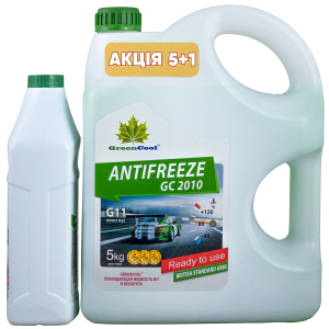 Антифриз GreenCool GC 2010 5 кг + 1 кг Зелений (791661A) краща модель в Житомирі