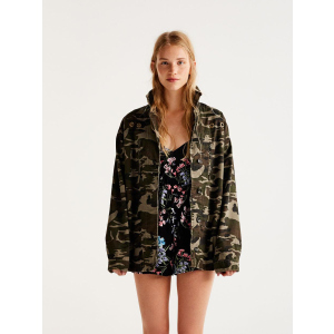 Джинсова куртка Pull &amp; Bear XAZ134035DLCH L Хакі (DD8000002747110) ТОП в Житомирі