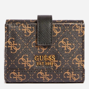 Гаманець жіночий Guess Cordelia Logo Slg Petite Trfld SWQB8377380-BNL Темно-коричневий (8000702444290) ТОП в Житомирі