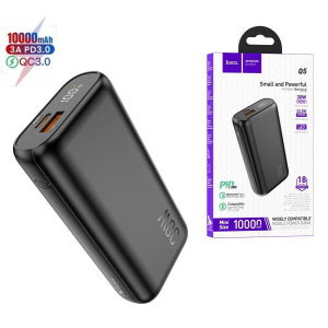 Павербанк Hoco 10000mAh 30W|1xUSB/1xType-C, 5A/30W, PD/QC| Quick Charge для iPhone/Samsung/Xiaomi/Huawei