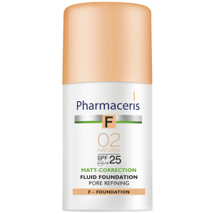 Матирующий тональный флюид Pharmaceris F SPF25 сужающий поры Натуральный 30 мл (5900717153721) лучшая модель в Житомире