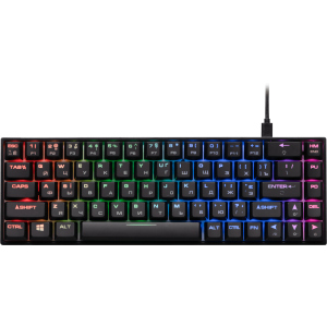 Клавіатура провідна 2E Gaming KG370 RGB 68key Gateron Blue USB Black (2E-KG370UBK-BL) ТОП в Житомирі