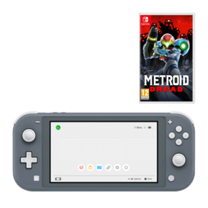 Набір Консоль Nintendo Switch Lite 32GB Grey Новий + Гра Metroid Dread Nintendo Switch Російські Субтитрі Новий