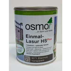 Однослойная лазурь для деревянных фасадов OSMO EINMAL - LAZUR HS 9271 - венге, 0.125 л. ТОП в Житомире