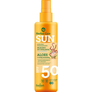 Водостійке дитяче молочко для засмаги Farmona Herbal Care Sun SPF 50 150 мл (5900117972847) рейтинг