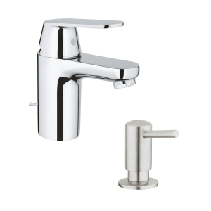 купити Набір Grohe змішувач для раковини Eurosmart Cosmopolitan 32825000 + дозатор для миючого засобу Contemporary 40536DC0