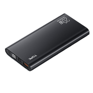 Внешний аккумулятор Power Bank Topk 10000mAh I1007P 20W QC+PD Bleck лучшая модель в Житомире