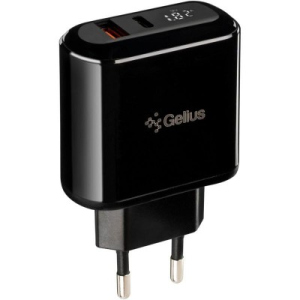 купить Зарядное устройство Gelius Pro Zion QC3.0 PD2.0 18W with LCD GP-HC010 1USB(3А) + 1USB T