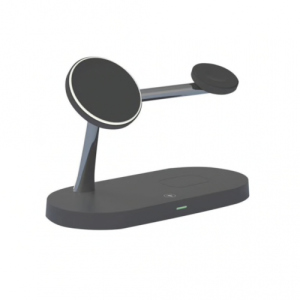 Зарядное устройство Bonola 3 в 1 Wireless Charging Station Dock Magnetic charging Black