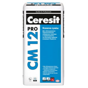 Клеящая смесь для напольных плит и керамогранита Ceresit CM 12 pro 27кг в Житомире