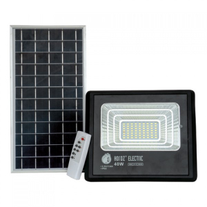 Прожектор на сонячних батареях HOROZ TIGER LED, 40W, 840Lm, 6400K (6081)