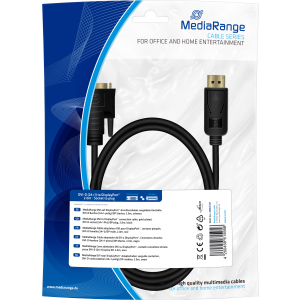 хорошая модель Кабель MediaRange DVI to DisplayPort 2 м (MRCS131)