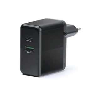 хороша модель Адаптер мережний REAL-EL CH-350 QC3.0 2USB 3A Black