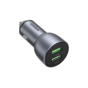 Зарядний пристрій Ugreen CD213 36W 2xUSB QC 3.0 3A Car Charger (Dark Blue) краща модель в Житомирі