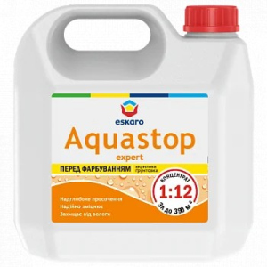 Дрібнодисперсна глибокопроникна ґрунтовка-концентрат Eskaro Aquastop Expert 3 л краща модель в Житомирі