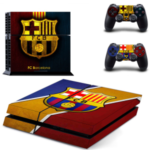 Вінілові наклейки на PS4 та Dualshock FC Barcelona Sony PlayStation 4 Fat Custom Skin надійний