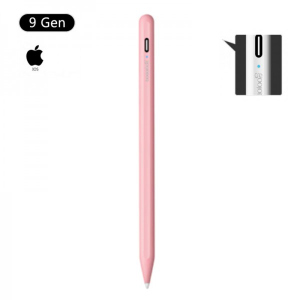 Стилус для планшета Apple iPad 2018-2021 Goojodoq 9 Gen Magnetic Type-C 1.2mm Pink в Житомире