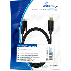 Кабель MediaRange DisplayPort to DVI-D 2 м (MRCS199) в Житомире