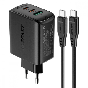 СЗУ Acefast A13 PD 65W (2 Type-C + USB) black рейтинг